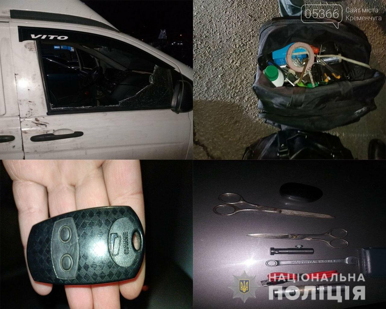 У Кременчуці затримали злодіїв, що обкрадали автомобілі, фото-2