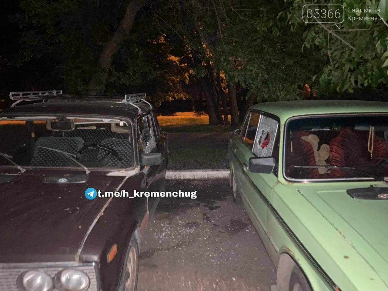 Невідомі особи вночі ходили по Кременчуку та били автівки, одну навіть спалили. Відео, ФОТО , фото-3