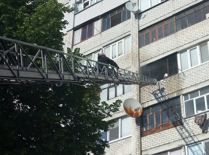 пожар на балконе