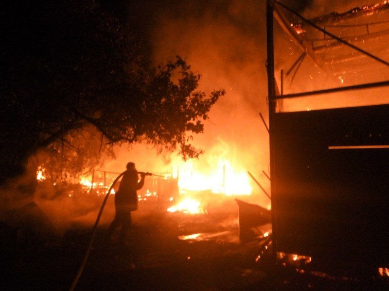 пожар в Крамаренках