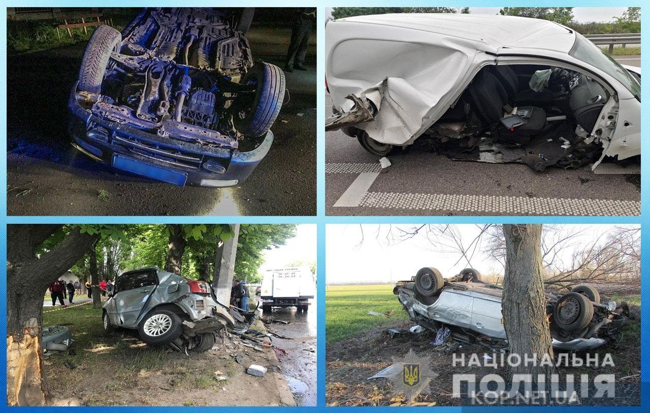 Понад 200 ДТП в яких загинули та травмувались люди розслідує поліція Полтавщини