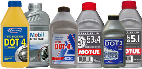 Выбор тормозной жидкости и моторного масла