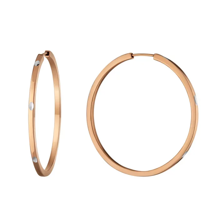 золотые серьги кольца