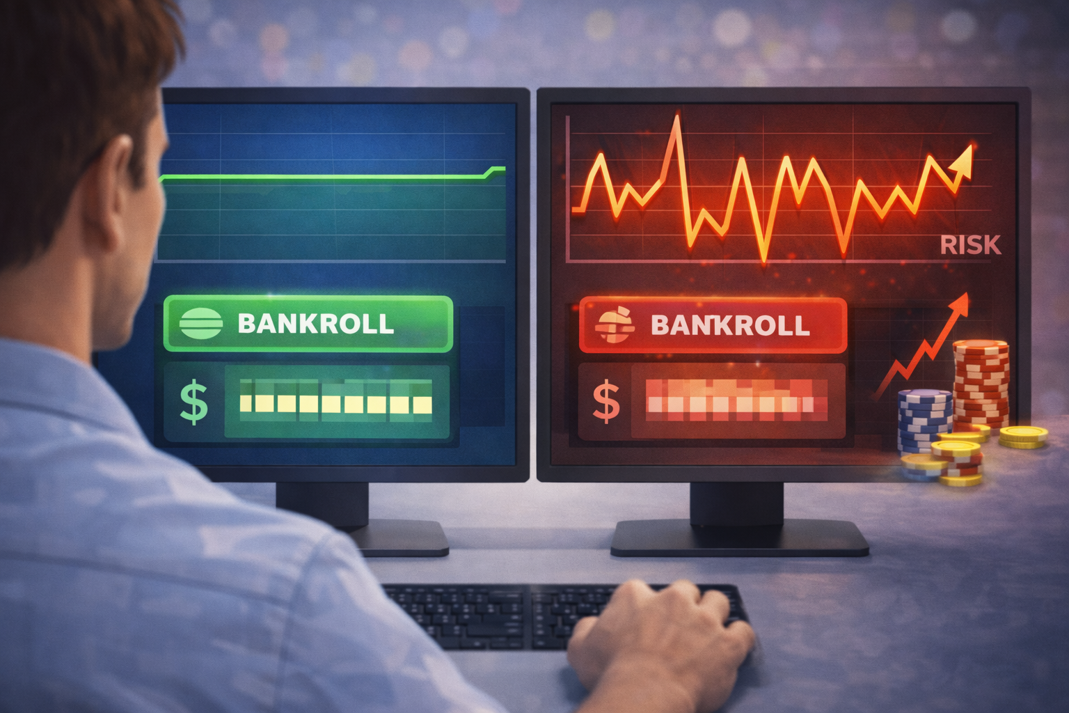 Ілюстрація високої волатильності слотів та вимог до банкроллу гравця