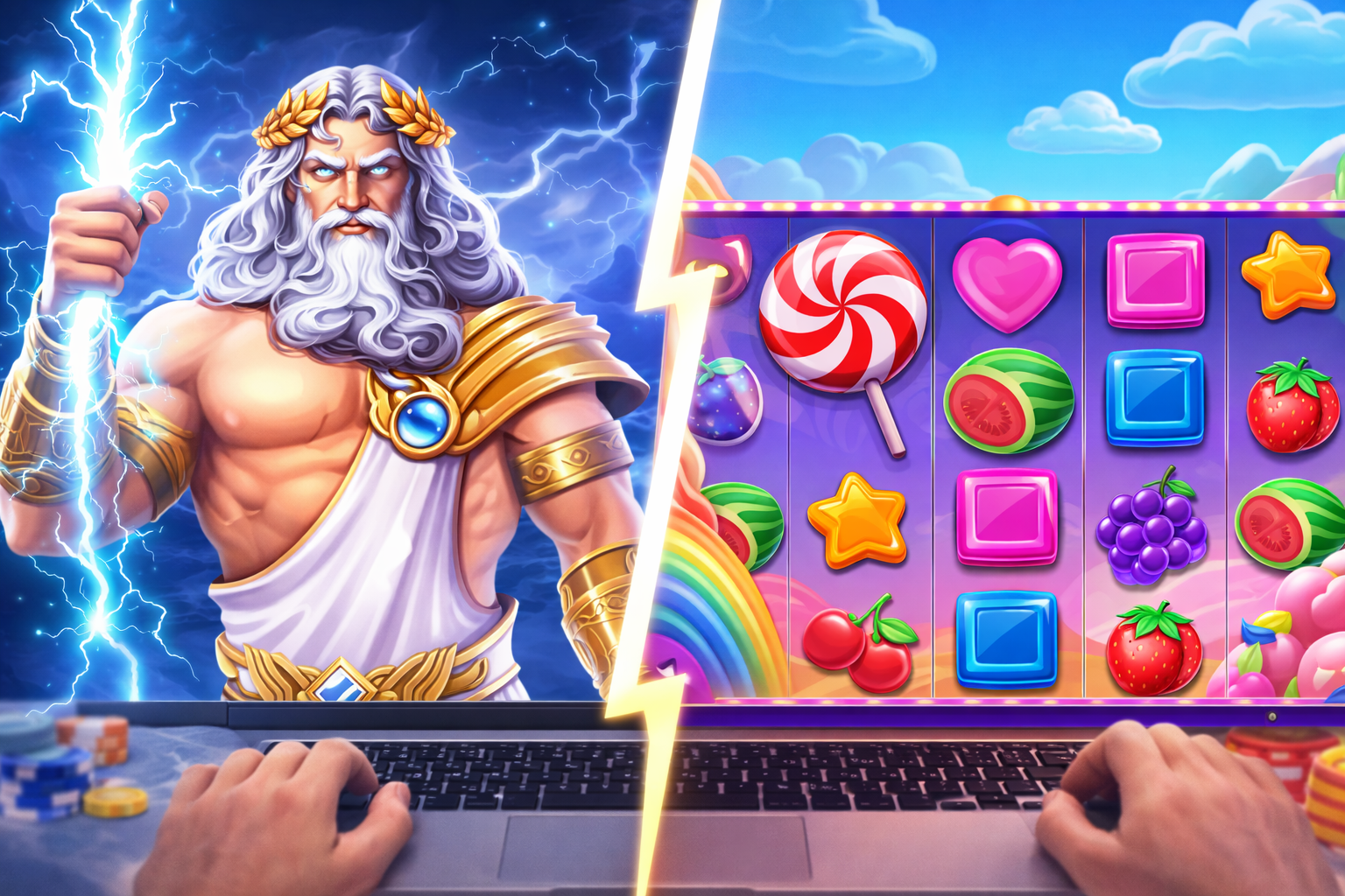 Порівняння слотів Gates of Olympus 1000 та Sweet Bonanza від Pragmatic Play