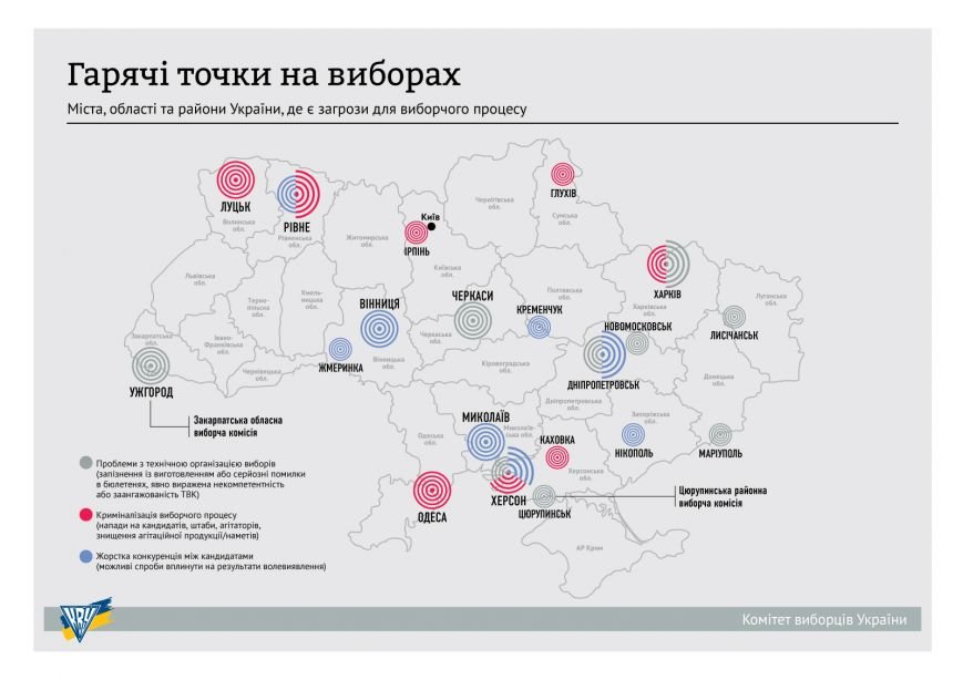 Кременчук у двадцятці «гарячих точок» країни через порушення на виборах (фото) - фото 1
